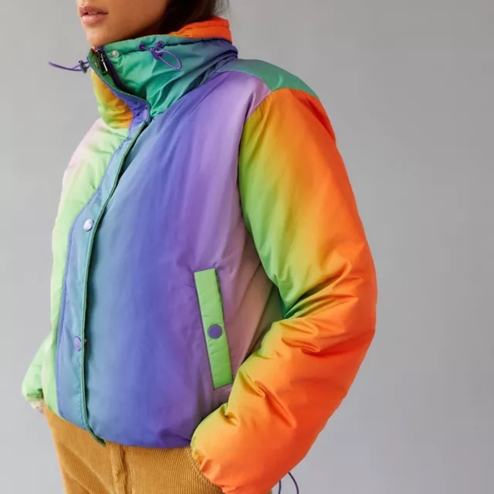 BDG Isla Lightweight Funnel Neck Puffer Jacket